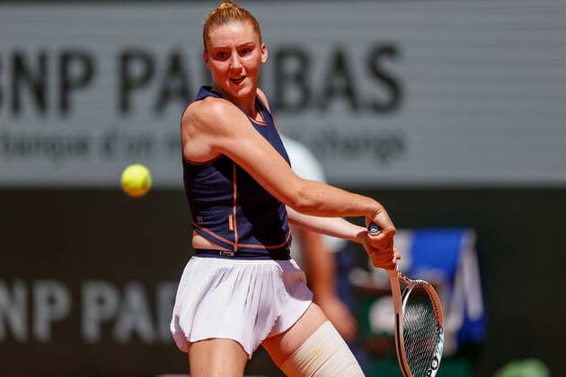 25.05.2022, Tennis, French Open 2022 Roland-Garros, FRA, Paris, Roland Garros Bild: v. li. Magdalena FrÄ™ch (POL) Copyright: HMBxMedia AntonioxBorga