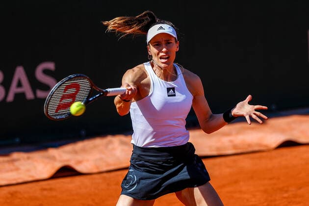25.05.2022, Tennis, French Open 2022 Roland-Garros, FRA, Paris, Roland Garros Bild: v. li. Andrea PetkoviÄ‡ (GER) Copyright: HMBxMedia AntonioxBorga