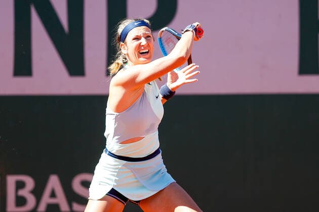 25.05.2022, Tennis, French Open 2022 Roland-Garros, FRA, Paris, Roland Garros Bild: v. li. Wiktoryja Asaranka Copyright: HMBxMedia AntonioxBorga