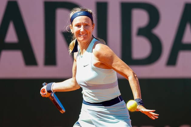25.05.2022, Tennis, French Open 2022 Roland-Garros, FRA, Paris, Roland Garros Bild: v. li. Wiktoryja Asaranka Copyright: HMBxMedia AntonioxBorga