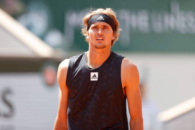 25.05.2022, Tennis, French Open 2022 Roland-Garros, FRA, Paris, Roland Garros Bild: v. li. Alexander Zverev (GER) Copyright: HMBxMedia AntonioxBorga