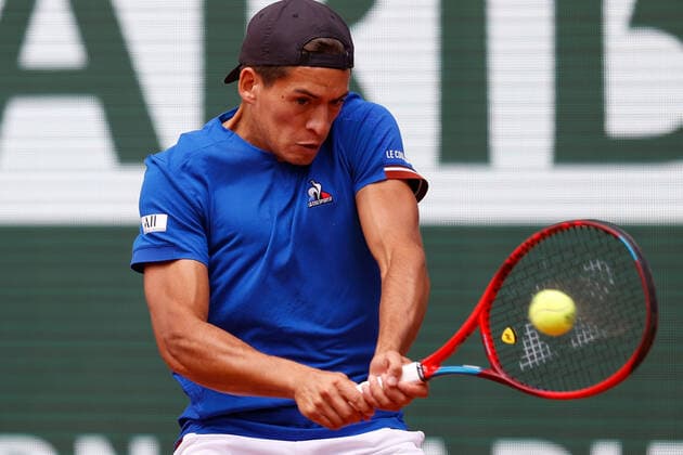 t25.05.2022, Tennis, French Open 2022 Roland-Garros, FRA, Paris, Roland Garros Bild: v. li. Sebastian Baez (ARG) Copyright: HMBxMedia AntonioxBorga