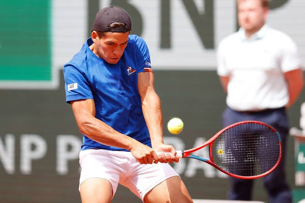 25.05.2022, Tennis, French Open 2022 Roland-Garros, FRA, Paris, Roland Garros Bild: v. li. Sebastian Baez (ARG) Copyright: HMBxMedia AntonioxBorga