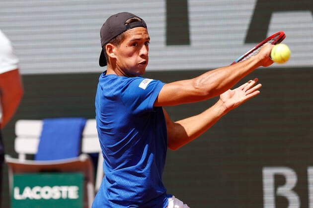 25.05.2022, Tennis, French Open 2022 Roland-Garros, FRA, Paris, Roland Garros Bild: v. li. Sebastian Baez (ARG) Copyright: HMBxMedia AntonioxBorga