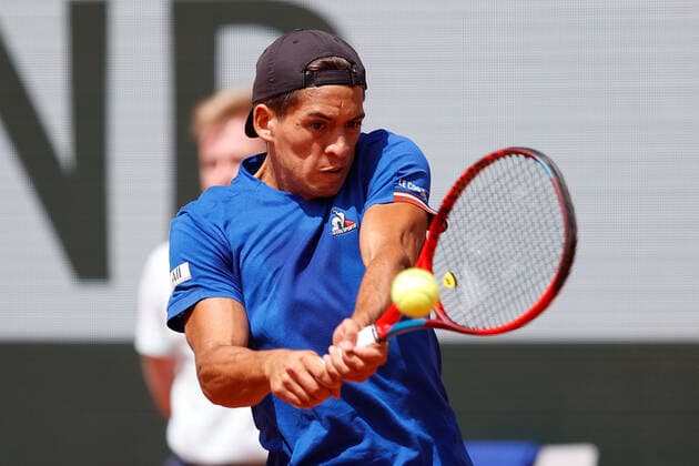 25.05.2022, Tennis, French Open 2022 Roland-Garros, FRA, Paris, Roland Garros Bild: v. li. Sebastian Baez (ARG) Copyright: HMBxMedia AntonioxBorga