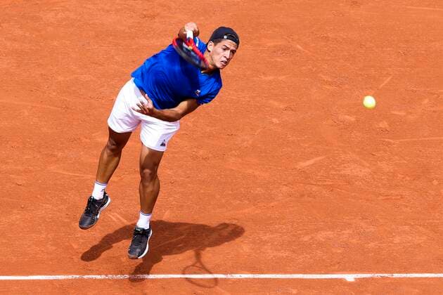 TENNIS - French Open 2022 PARIS,FRANCE,25.MAY.22 - TENNIS - ATP, Tennis Herren World Tour, French Open, Roland Garros, Grand Slam. Image shows Sebastian Baez (ARG).  GEPAxpictures xPatrickxSteiner