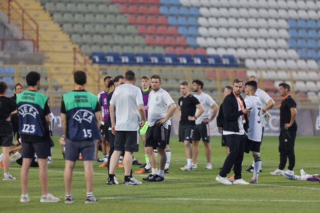 220525 Germany during the UEFA Under-17 quarter Final between Germany and France on May 25, 2022 in Tel Aviv. Photo: Nir Keidar BILDBYRAN COP 329 ZN0007 fotboll football soccer fotball em U17, U 17 p17 UEFA EURO, EM, Europameisterschaft,Fussball under 17 tyskland frankrike france germany Copyright: NIRxKEIDAR BB220525BB976