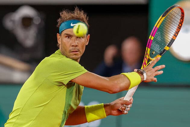 25.05.2022, Tennis, French Open 2022 Roland-Garros, FRA, Paris, Roland Garros Bild: v. li. Rafael Nadal (ESP) Copyright: HMBxMedia AntonioxBorga