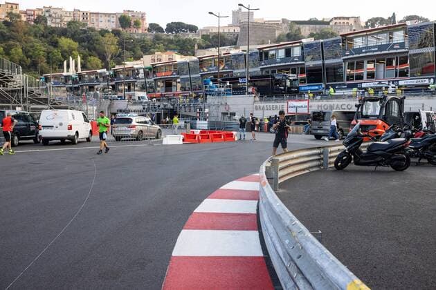 Aufbauarbeiten am Kurs, Grosser Preis von Monaco 2022, Motorsport, Formel 1, 25.05.2022 Grosser Preis von Monaco 2022, Motorsport, Formel 1, 25.05.2022 Copyright: xEibner-Pressefoto AlexanderxNeisx EP_ANS
