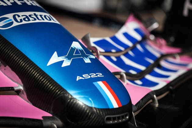 Alpine F1 Team A522, mechanical detail during the Formula 1 Grand Prix de Monaco 2022, 7th round of the 2022 FIA Formula One World Championship, WM, Weltmeisterschaft on the Circuit de Monaco, from May 27 to 29, 2022 in Monte-Carlo, Monaco - F1 - MONACO GRAND PRIX 2022 DPPI Panoramic  00122018_AV6_6213
