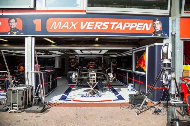 Blick in die Box von Max Verstappen (Red Bull Racing), Grosser Preis von Monaco 2022, Motorsport, Formel 1, 26.05.2022 Grosser Preis von Monaco 2022, Motorsport, Formel 1, 26.05.2022 Copyright: xEibner-Pressefoto AlexanderxNeisx EP_ANS