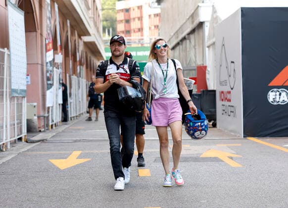 77 Valtteri Bottas (FIN, Alfa Romeo F1 Team ORLEN) and his girlfriend Tiffany Cromwell, F1 Grand Prix of Monaco at Circuit de Monaco on May 26, 2022 in Monte-Carlo, Monaco. (Photo by HOCH ZWEI) Monte-Carlo Monaco