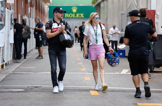 77 Valtteri Bottas (FIN, Alfa Romeo F1 Team ORLEN) and his girlfriend Tiffany Cromwell, F1 Grand Prix of Monaco at Circuit de Monaco on May 26, 2022 in Monte-Carlo, Monaco. (Photo by HOCH ZWEI) Monte-Carlo Monaco