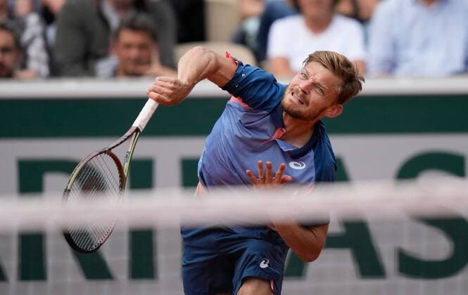 Mandatory Credit: Photo by Dave Shopland Shutterstock (12958165bj) David Goffin from Belgium wins 2nd round match in 4 sets French Open Tennis, Day 5, Roland Garros, Paris, France - 26 May 2022 French Open Tennis, Day 5, Roland Garros, Paris, France - 26 May 2022  Copyright: xDavexShopland Shutterstockx 12958165bj