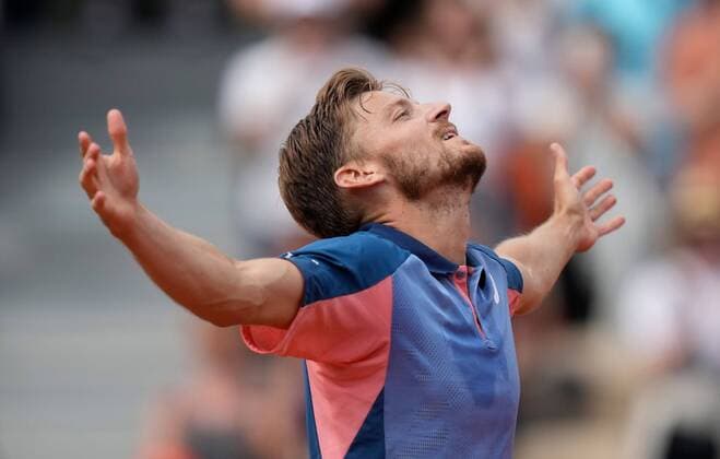 Sport Themen der Woche KW21 Mandatory Credit: Photo by Dave Shopland Shutterstock (12958165bq) David Goffin from Belgium wins 2nd round match in 4 sets French Open Tennis, Day 5, Roland Garros, Paris, France - 26 May 2022 French Open Tennis, Day 5, Roland Garros, Paris, France - 26 May 2022  Copyright: xDavexShopland Shutterstockx 12958165bq