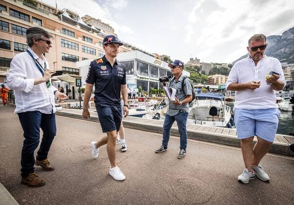 MONTE-CARLO - Max Verstappen (Oracle Red Bull Racing) on the Thursday prior to the Monaco Formula 1 Grand Prix. The seventh racing weekend of this season in Formula 1 starts in the narrow streets of Monaco ANP REMKO DE WAAL xVIxANPxSportx xxANPxIVx