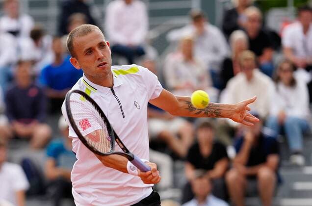 Mandatory Credit: Photo by Dave Shopland Shutterstock (12958165cm) Great Britain s Dan Evans action during his second round match French Open Tennis, Day 5, Roland Garros, Paris, France - 26 May 2022 French Open Tennis, Day 5, Roland Garros, Paris, France - 26 May 2022  Copyright: xDavexShopland Shutterstockx 12958165cm