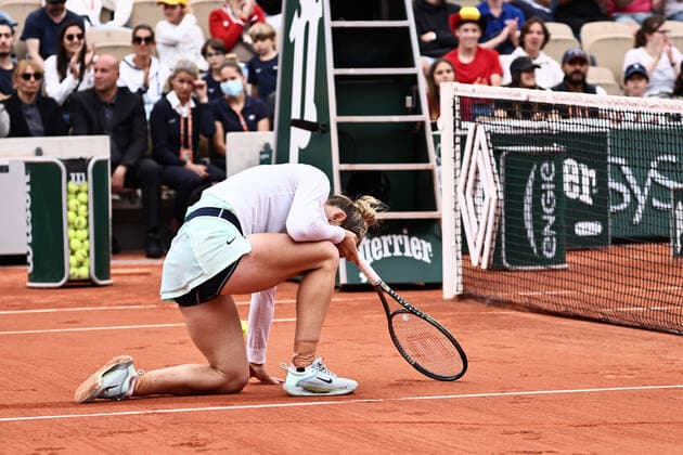 Simona Halep, ROU, during second round of 2022 French Open at Roland Garros, Paris, 26 05 2022; -
