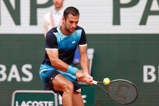 26.05.2022, Tennis, French Open 2022 Roland-Garros, FRA, Paris, Roland Garros Bild: v. li. Laslo Äere Copyright: HMBxMedia AntonioxBorga