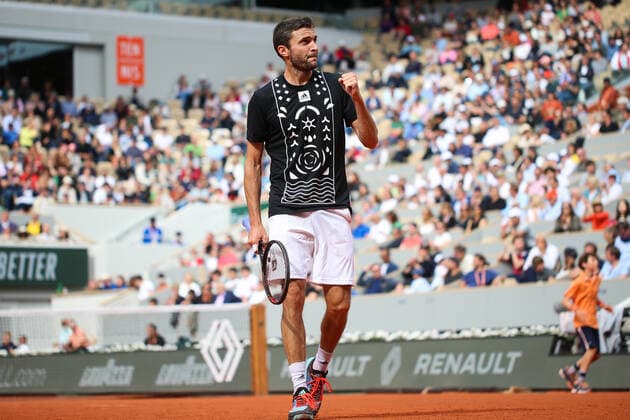 2022 French Open - Day Five Gilles Simon during his match against Steve Johnson on Philipe Chatrier court in the 2022 French Open finals day five. Paris France  Copyright: xIbrahimxEzzatx originalFilename:ezzat-notitle220526_np2R9.jpg