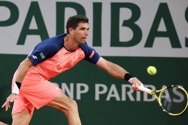 2022 French Open - Day Five Federico Delbonis during his match against Andrey Rublev on Simonne Mathieu court in the 2022 French Open finals day five. Paris France  Copyright: xIbrahimxEzzatx originalFilename:ezzat-notitle220526_npuao.jpg