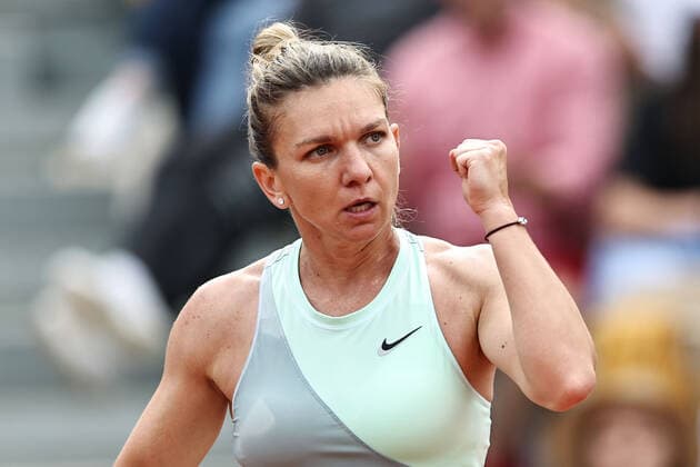 Simona Halep, ROU, during second round of 2022 French Open at Roland Garros, Paris, 26 05 2022; -