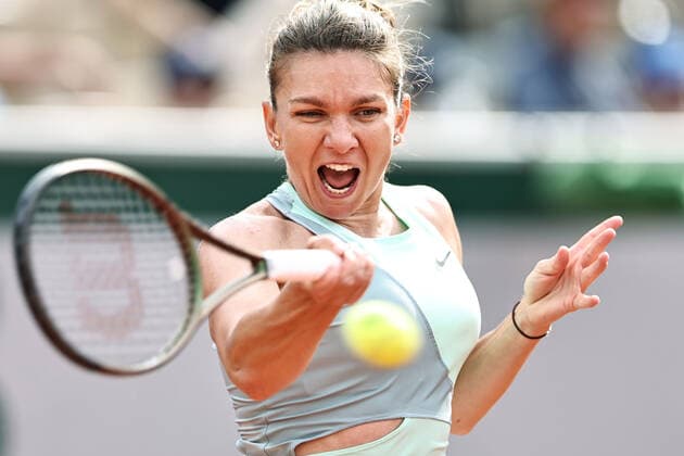 Simona Halep, ROU, during second round of 2022 French Open at Roland Garros, Paris, 26 05 2022; -