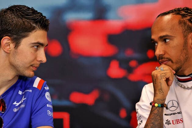 31 Esteban Ocon (FRA, BWT Alpine F1 Team), 44 Lewis Hamilton (GBR, Mercedes-AMG Petronas F1 Team), F1 Grand Prix of Monaco at Circuit de Monaco on May 27, 2022 in Monte-Carlo, Monaco. (Photo by DPPI via HOCH ZWEI) Monte-Carlo Monaco