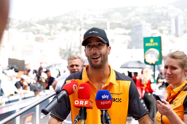 3 Daniel Ricciardo (AUS, McLaren F1 Team), F1 Grand Prix of Monaco at Circuit de Monaco on May 27, 2022 in Monte-Carlo, Monaco. (Photo by HOCH ZWEI) Monte-Carlo Monaco