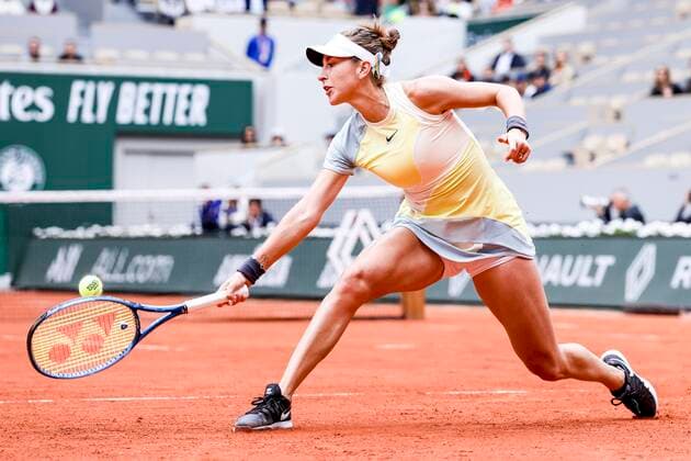 TENNIS - French Open 2022 PARIS,FRANCE,27.MAY.22 - TENNIS - WTA, Tennis Damen Tour, French Open, Roland Garros, Grand Slam. Image shows Belinda Bencic (SUI).  GEPAxpictures xPatrickxSteiner