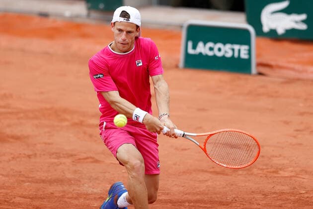 27.05.2022, Tennis, French Open 2022 Roland-Garros, FRA, Paris, Roland Garros Bild: v. li. Diego Schwartzman (ARG) Copyright: HMBxMedia AntonioxBorga