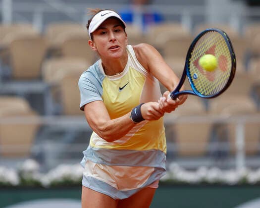 French Open 2022, Belinda Bencic (SUI) Tennis - French Open 2022 - Grand Slam ATP, Tennis Herren WTA, Tennis Damen ITF - Roland Garros - Paris - - France - 27 May 2022. Copyright: xJuergenxHasenkopfx