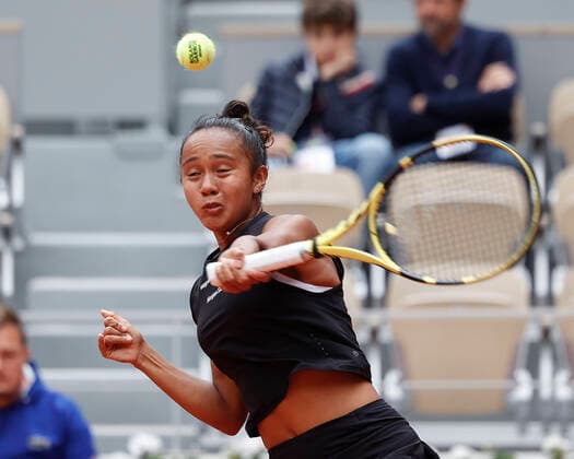 French Open 2022, Leylah Fernandez Tennis - French Open 2022 - Grand Slam ATP, Tennis Herren WTA, Tennis Damen ITF - Roland Garros - Paris - - France - 27 May 2022. Copyright: xJuergenxHasenkopfx