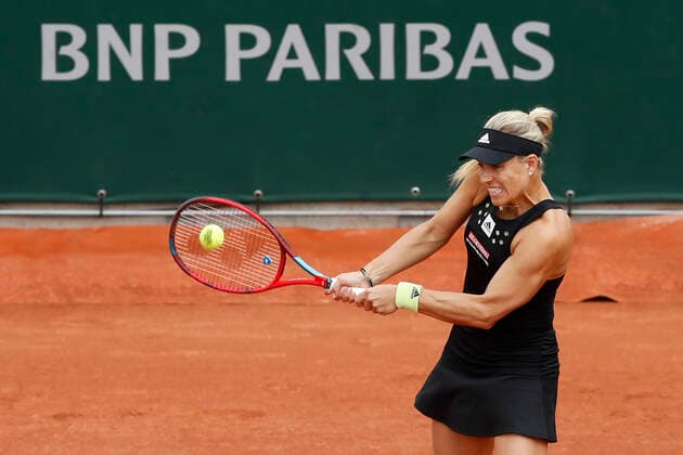 Tennis, French Open, Tag 6, Kerber - Sasnowitsch Angelique Kerber (GER) Vs Aliaksandra Sasnovich TENNIS : Roland-Garros - 27 05 2022 MichaelBaucher Panoramic 