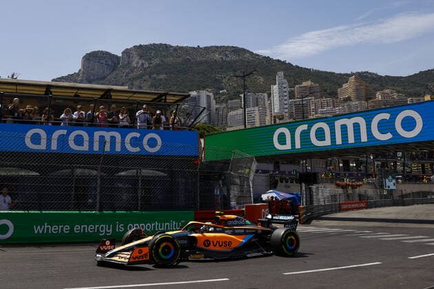 04 NORRIS Lando (gbr), McLaren F1 Team MCL36, action during the Formula 1 Grand Prix de Monaco 2022, 7th round of the 2022 FIA Formula One World Championship, WM, Weltmeisterschaft on the Circuit de Monaco, from May 27 to 29, 2022 in Monte-Carlo, Monaco - F1 - MONACO GRAND PRIX 2022 DPPI Panoramic  00122018__DE_2944.JPG_
