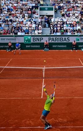 Mandatory Credit: Photo by Dave Shopland Shutterstock (12958850ad) Spain s Rafael Nadal wins his 3rd round match in straight sets on a full Suzanne Lenglen Court French Open Tennis, Day 6, Roland Garros, Paris, France - 27 May 2022 French Open Tennis, Day 6, Roland Garros, Paris, France - 27 May 2022  Copyright: xDavexShopland Shutterstockx 12958850ad