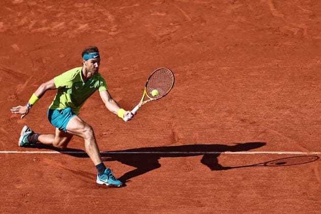 Rafael Nadal, ESP, during third round of 2022 French Open at Roland Garros, Paris, 27 05 2022; -