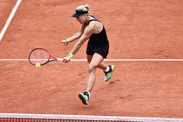 Angelique Kerber, GER, during third round of 2022 French Open at Roland Garros, Paris, 27 05 2022; -
