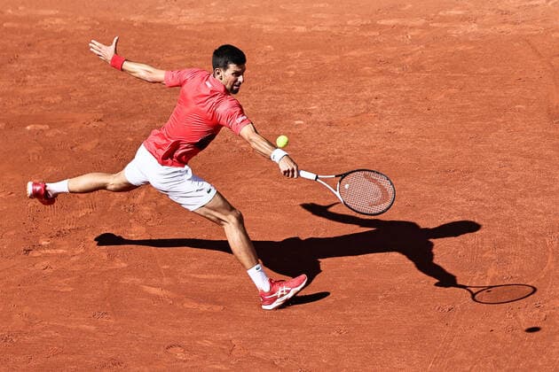 Novak Djokovic, SRB, during third round of 2022 French Open at Roland Garros, Paris, 27 05 2022; -