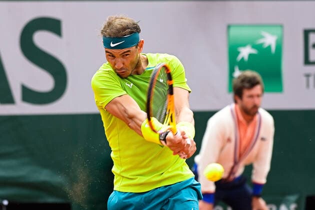 Rafael Nadal ( Espagne ) TENNIS : Roland Garros 2022 - Internationaux de France - 27 05 2022 FedericoPestellini Panoramic 