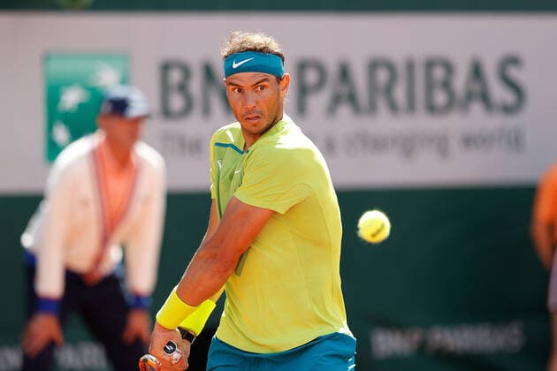 27.05.2022, Tennis, French Open 2022 Roland-Garros, FRA, Paris, Roland Garros, Bild: v. li.Rafael Nadal (ESP) Copyright: HMBxMedia AntonioxBorga