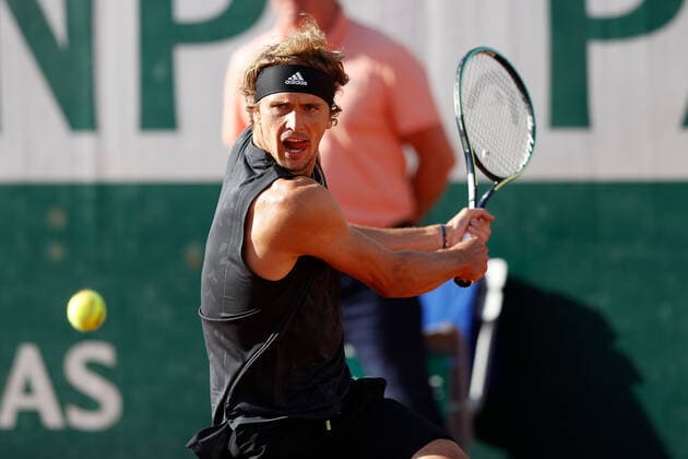 Sport Bilder des Tages 27.05.2022, Tennis, French Open 2022 Roland-Garros, FRA, Paris, Roland Garros v. li. Alexander Zverev (GER) Tennis, French Open 2022 Roland-Garros Paris Copyright: xBeckerxEibner-Pressefotox EP_hec