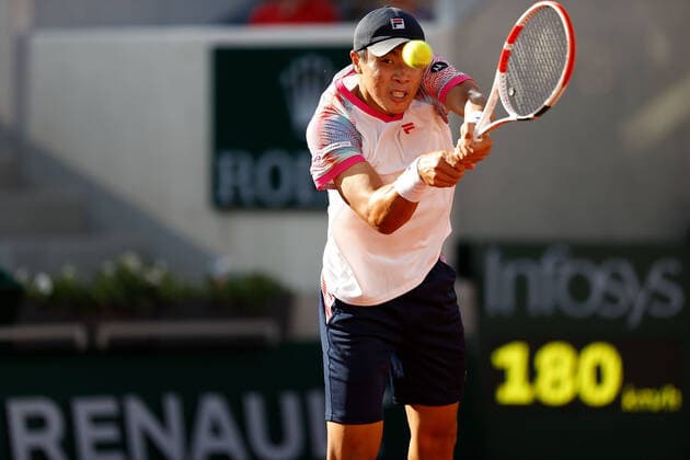 27.05.2022, Tennis, French Open 2022 Roland-Garros, FRA, Paris, Roland Garros v. li. Brandon Nakashima (USA) Tennis, French Open 2022 Roland-Garros Paris Copyright: xBeckerxEibner-Pressefotox EP_hec