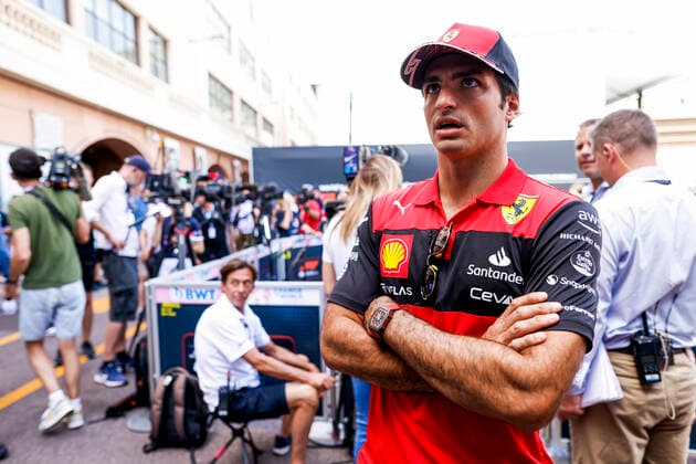 55 Carlos Sainz (ESP, Scuderia Ferrari), F1 Grand Prix of Monaco at Circuit de Monaco on May 27, 2022 in Monte-Carlo, Monaco. (Photo by HOCH ZWEI) Monte-Carlo Monaco