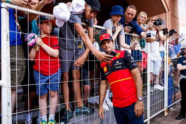 55 Carlos Sainz (ESP, Scuderia Ferrari), F1 Grand Prix of Monaco at Circuit de Monaco on May 27, 2022 in Monte-Carlo, Monaco. (Photo by HOCH ZWEI) Monte-Carlo Monaco