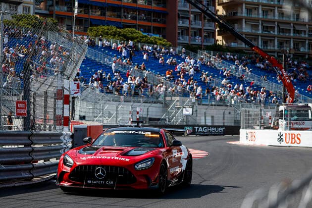 F1 Safety Car, Mercedes-AMG GT Black Series, F1 Grand Prix of Monaco at Circuit de Monaco on May 27, 2022 in Monte-Carlo, Monaco. (Photo by HOCH ZWEI) Monte-Carlo Monaco