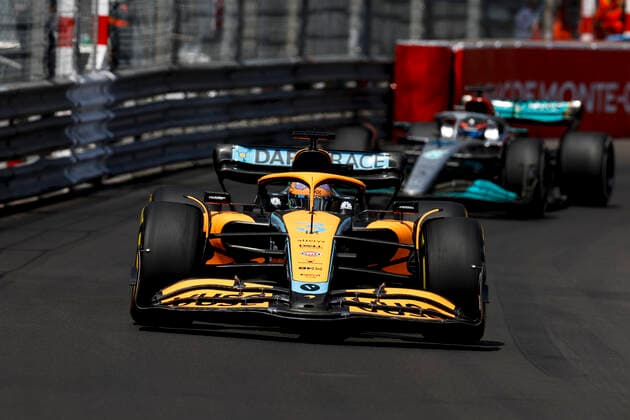 3 Daniel Ricciardo (AUS, McLaren F1 Team), F1 Grand Prix of Monaco at Circuit de Monaco on May 27, 2022 in Monte-Carlo, Monaco. (Photo by HOCH ZWEI) Monte-Carlo Monaco