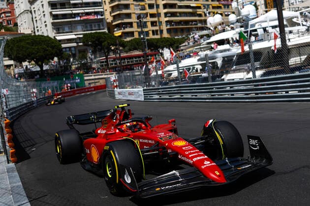 55 Carlos Sainz (ESP, Scuderia Ferrari), F1 Grand Prix of Monaco at Circuit de Monaco on May 27, 2022 in Monte-Carlo, Monaco. (Photo by HOCH ZWEI) Monte-Carlo Monaco