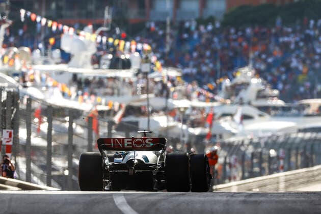 63 George Russell (GBR, Mercedes-AMG Petronas F1 Team), F1 Grand Prix of Monaco at Circuit de Monaco on May 27, 2022 in Monte-Carlo, Monaco. (Photo by HOCH ZWEI) Monte-Carlo Monaco
