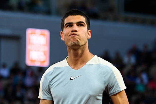 Carlos Alcaraz ( Espagne ) - TENNIS : Roland Garros 2022 - Internationaux de France - 27 05 2022 FedericoPestellini Panoramic 